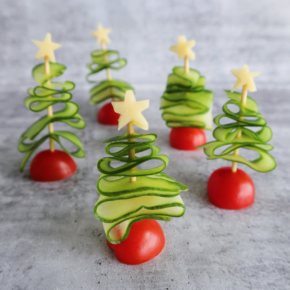Cucumber Christmas Trees