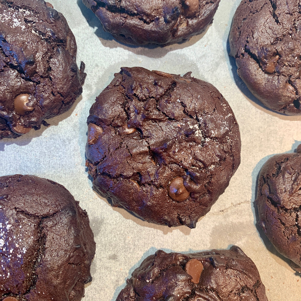 Double Choc Tahini Cookies