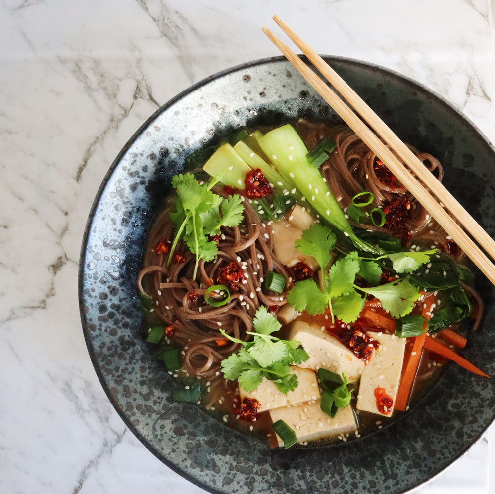 Miso Tofu Noodle Soup