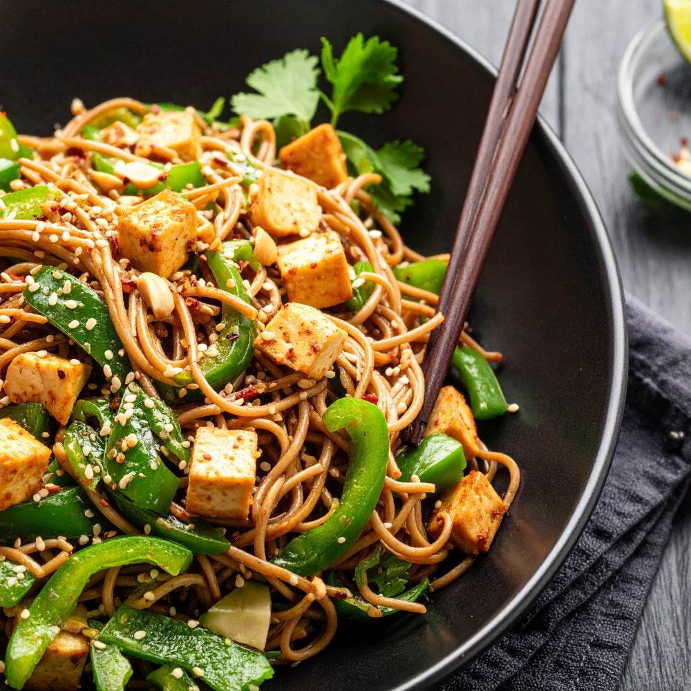 Spicy Peanut Soba Salad
