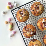 Banana Choc Chunk Easter Muffins