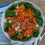 Super Easy Low FODMAP Pumpkin and Feta Salad