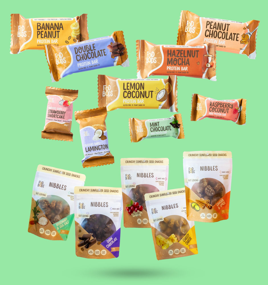 Everything Pack inclusions - one of each product in the Fodbods Range 