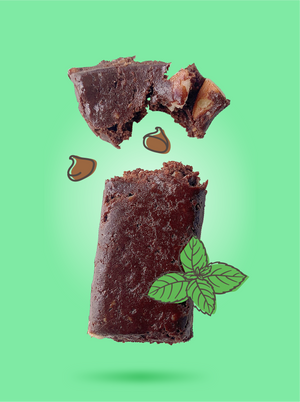Fodbods Mint Chocolate low FODMAP snack bar. Natural, vegan, gluten-free, high protein.